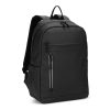 NOUMEA. Plecak na laptopa (16") z PU, z wodoodpornymi zamkami P177404S czarny NOUMEA. Plecak na laptopa (16") z PU, z wodoodpornymi zamkami P177404S czarny