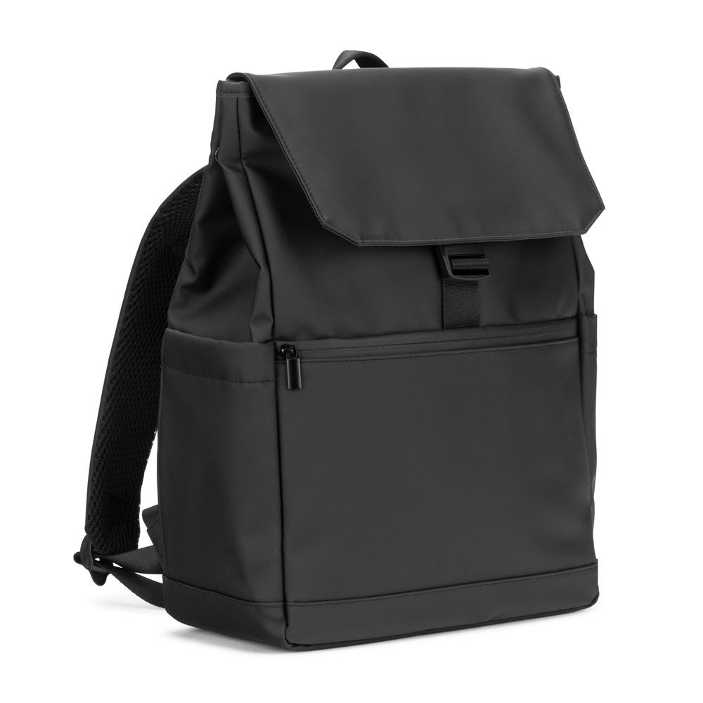 AZORES BAG. Plecak na laptopa (16") z PU, z klapką zakrywającą wszystkie komory P177406S