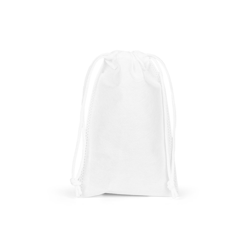 GIFT BAG S. Mała torba w stylu plecaka z tkaniny włókninowej (60 g/m²) P177408S biały