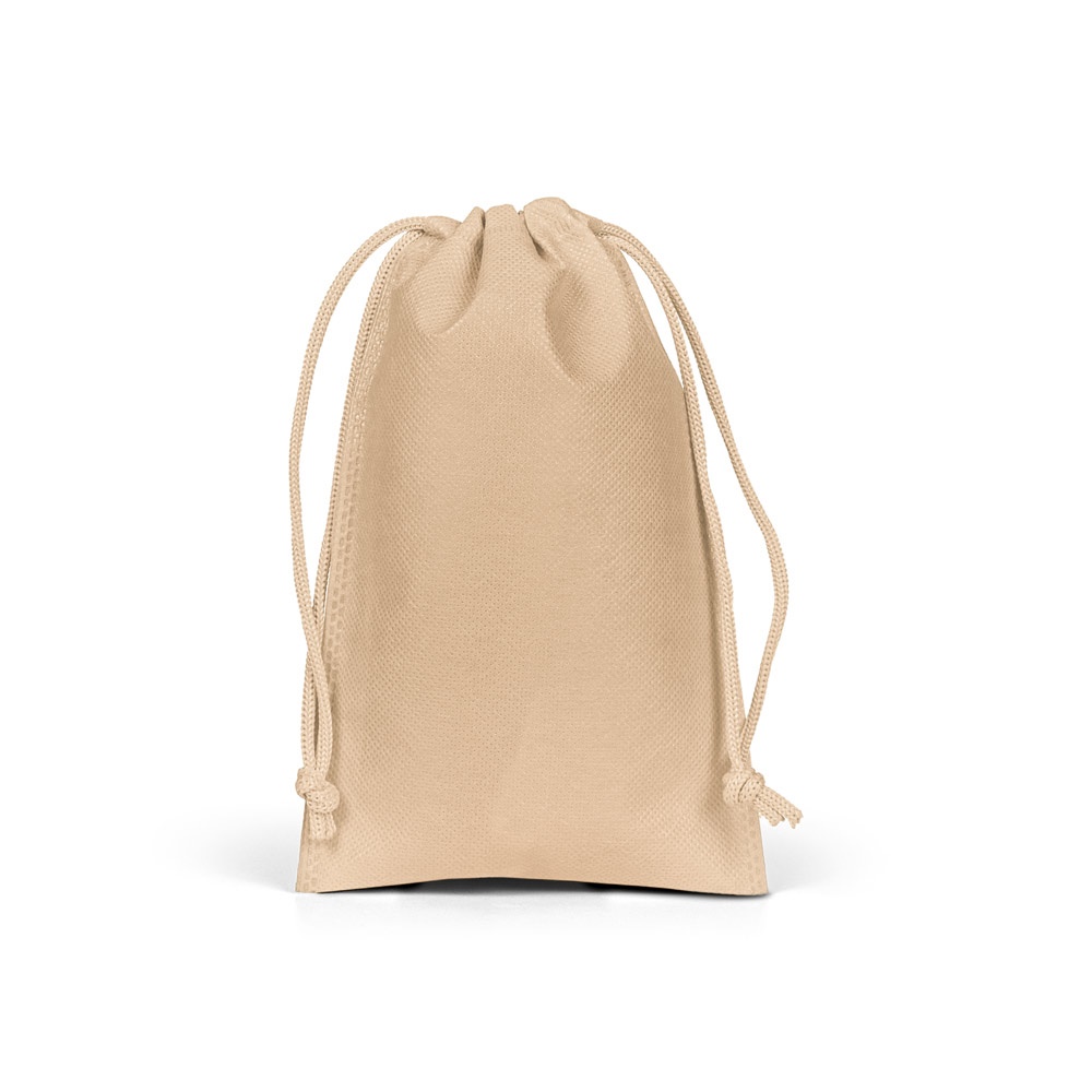 GIFT BAG S. Mała torba w stylu plecaka z tkaniny włókninowej (60 g/m²) P177408S jasny brąz