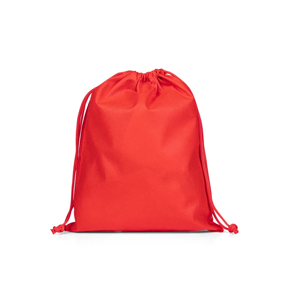 GIFT BAG M. Średniej wielkości torba typu plecak, wykonana z materiału włókninowego (60 g/m²) P177413S czerwony