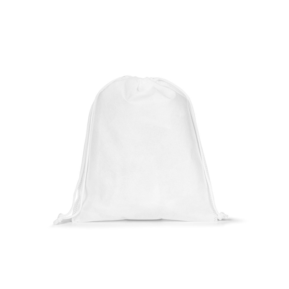 GIFT BAG M. Średniej wielkości torba typu plecak, wykonana z materiału włókninowego (60 g/m²) P177413S biały