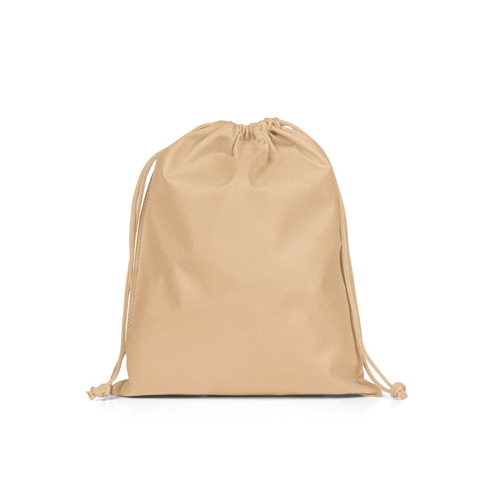 GIFT BAG M. Średniej wielkości torba typu plecak, wykonana z materiału włókninowego (60 g/m²) P177413S jasny brąz