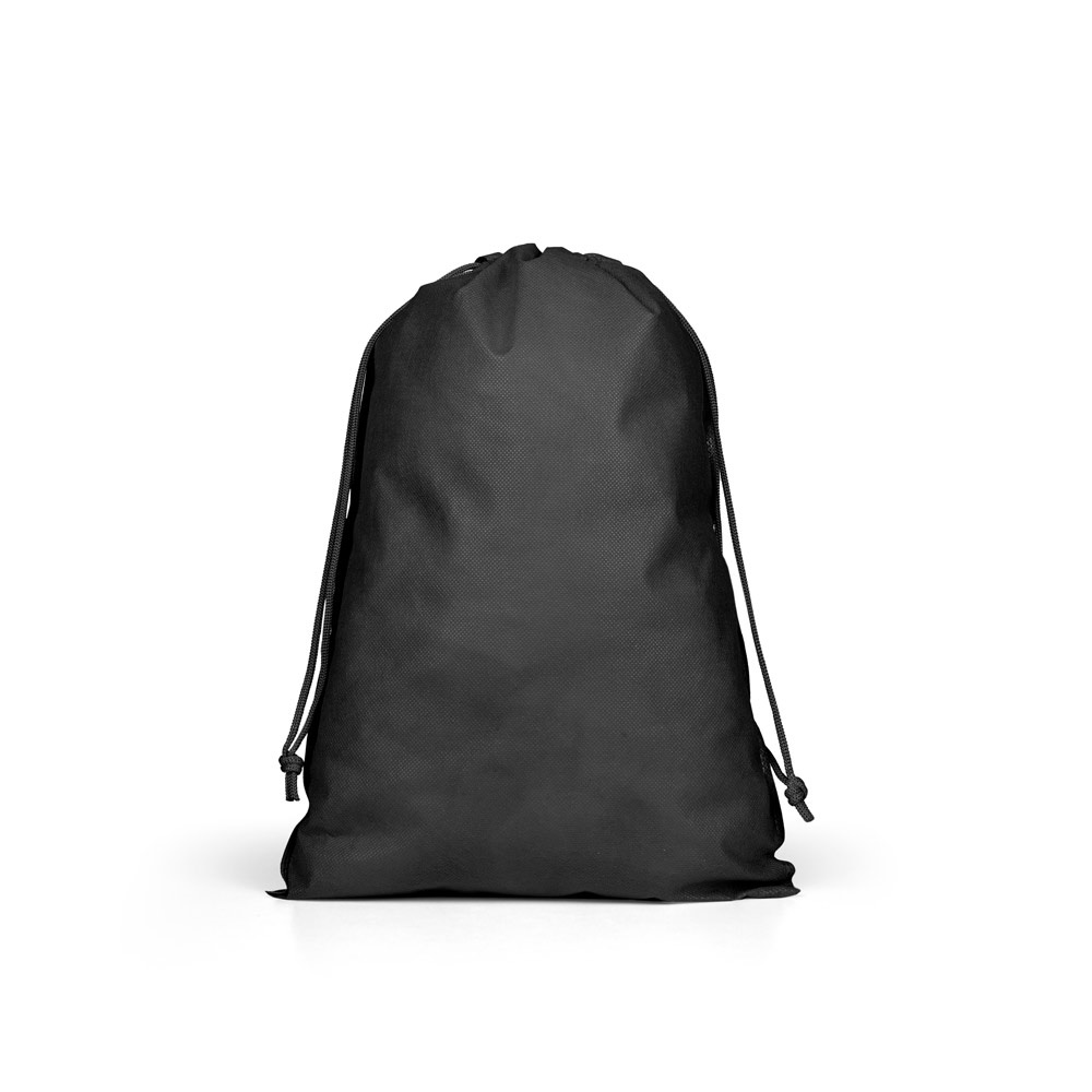 GIFT BAG L. Duża torba w stylu plecaka, wykonana z materiału włókninowego (60 g/m²) P177418S czarny