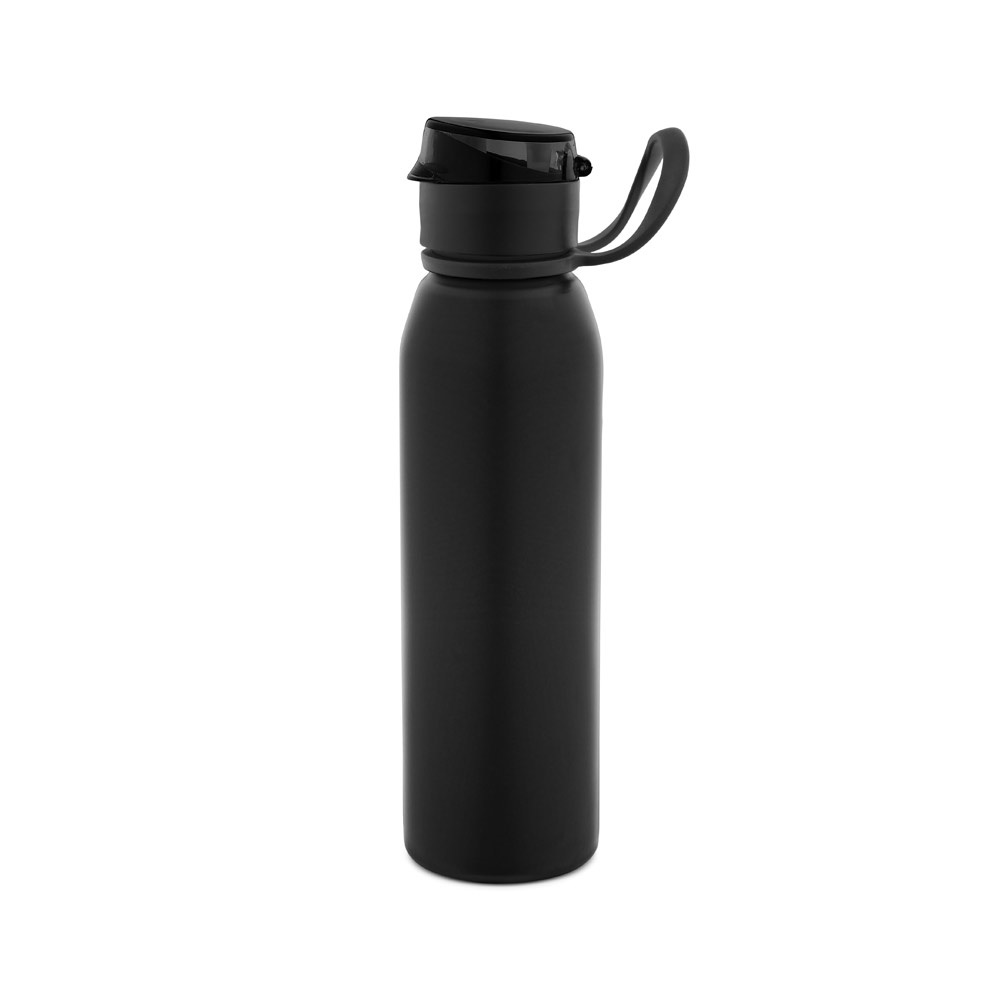 LEMIEUX. Butelka sportowa ze stali nierdzewnej (90% z recyklingu) 670 ml P177438S czarny LEMIEUX. Butelka sportowa ze stali nierdzewnej (90% z recyklingu) 670 ml P177438S czarny