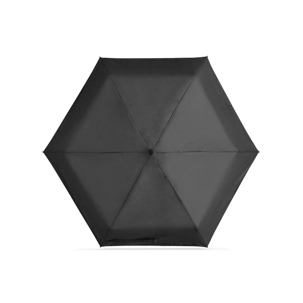 EMMA. 19-calowy kompaktowy mini parasol z pongee 190T P177472S ST-99174-W