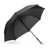 MATEO. Duży (30") parasol pongee P177475S czarny MATEO. Duży (30") parasol pongee P177475S czarny