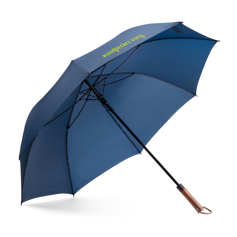 MATEO. Duży (30") parasol pongee P177475S granatowy MATEO. Duży (30") parasol pongee P177475S granatowy