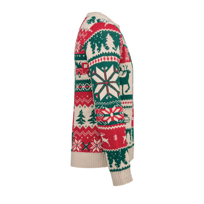 Świąteczny sweter z dzianiny S-M P177697O