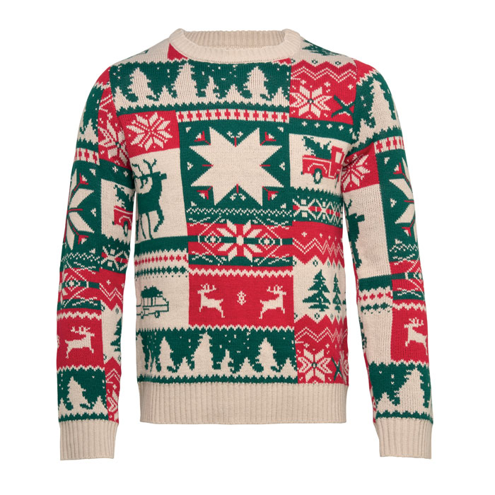Świąteczny sweter z dzianiny S-M P177697O MI-CX1601-13