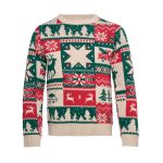 Świąteczny sweter z dzianiny L-XL P177698O 