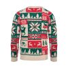 Świąteczny sweter z dzianiny L-XL P177698O