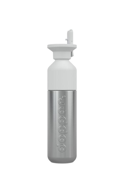 Dopper Steel (490 ml) x Flip Straw - White P177339P PM-DOK7702