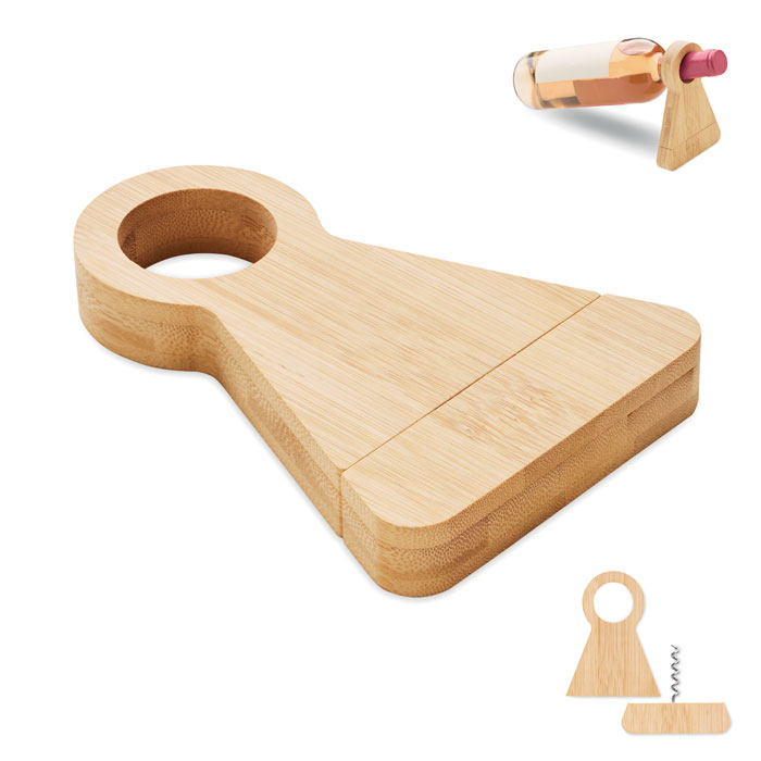 Bambusowy stojak i otwieracz do bu P177760O MI-MO3104-40