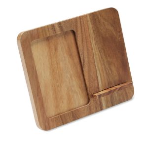 Akacjowa ramka i ładowarka 15W P177816O 