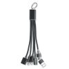 Brelok 3w1 kabel ładujący P177842O czarny Brelok 3w1 kabel ładujący P177842O czarny