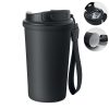 Kubek 400 ml stal recykling P177853O czarny