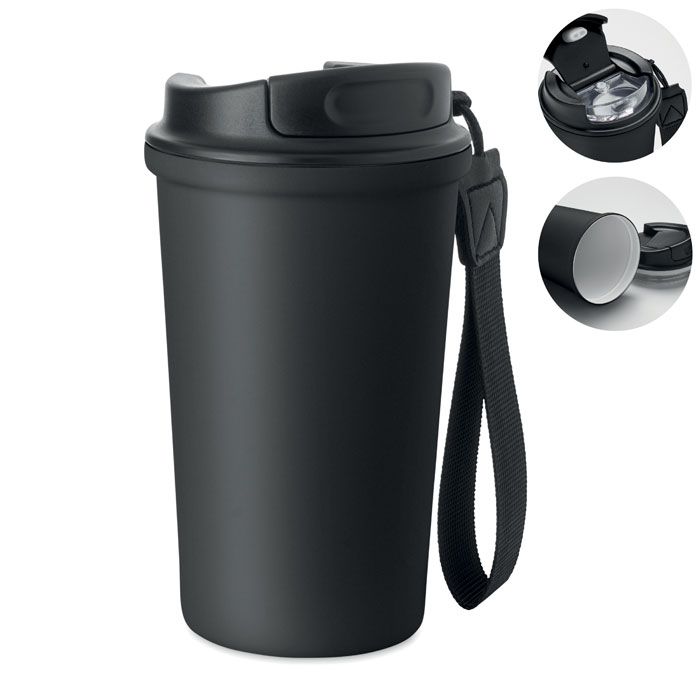 Kubek 400 ml stal recykling P177853O MI-MO3156-W