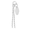 Brelok pleciony z tagiem P177873O bialy