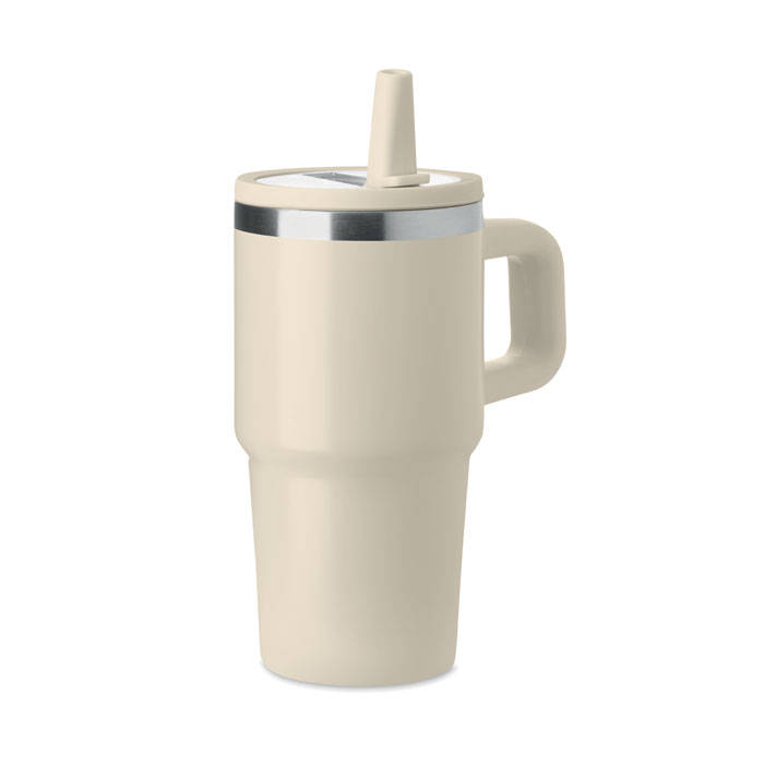 Kubek dwuścienny 500 ml P177891O bezowy
