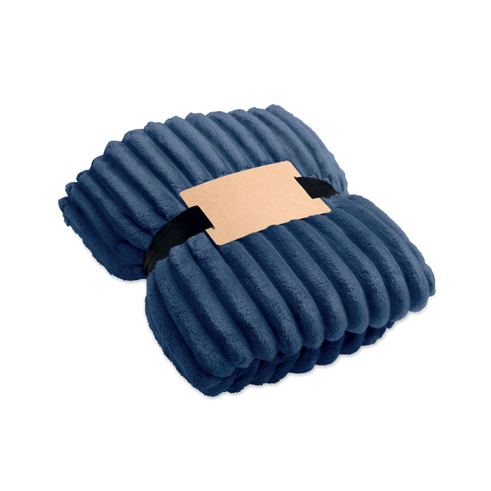 Polarowy koc w paski RPET P177925O MI-MO3184-W