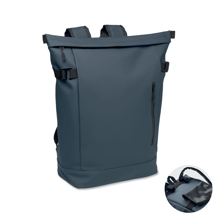Plecak rowerowy PU na laptopa 20L P177998O niebieski