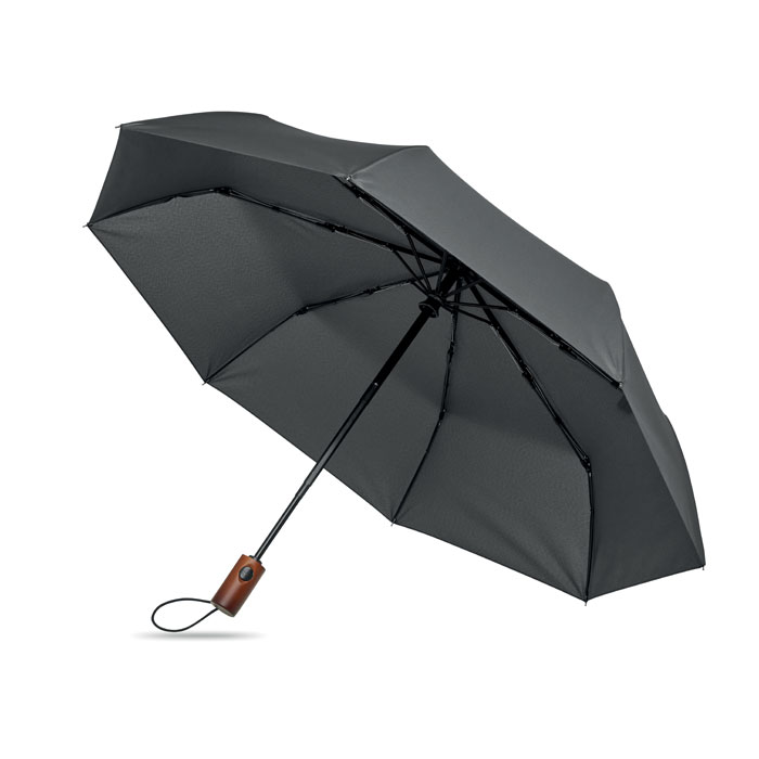 21" parasol automatyczny z drewnia P178001O kamienny szary
