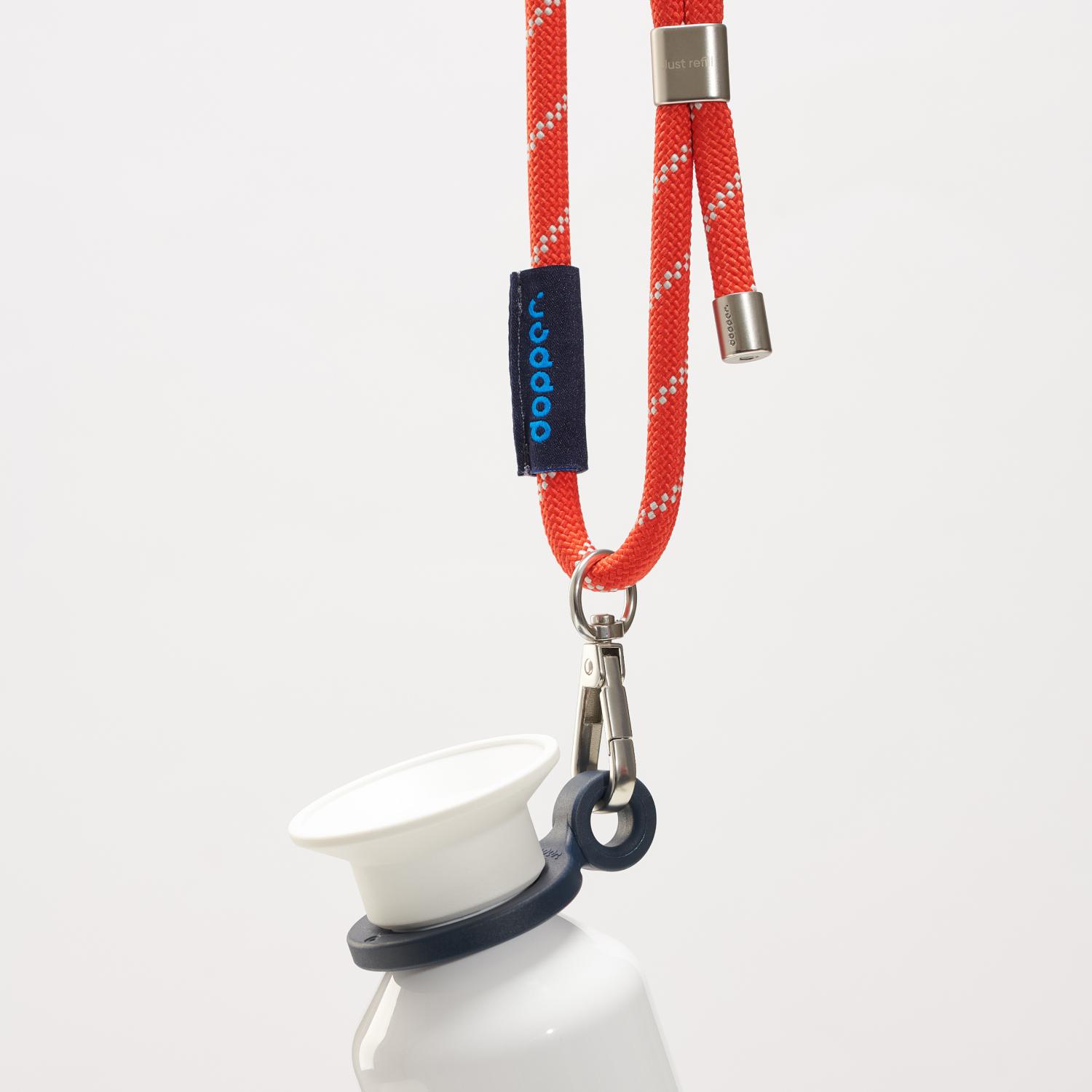 Smycz DOPPER Cord Silver Red P177359P 2 Smycz DOPPER Cord Silver Red P177359P