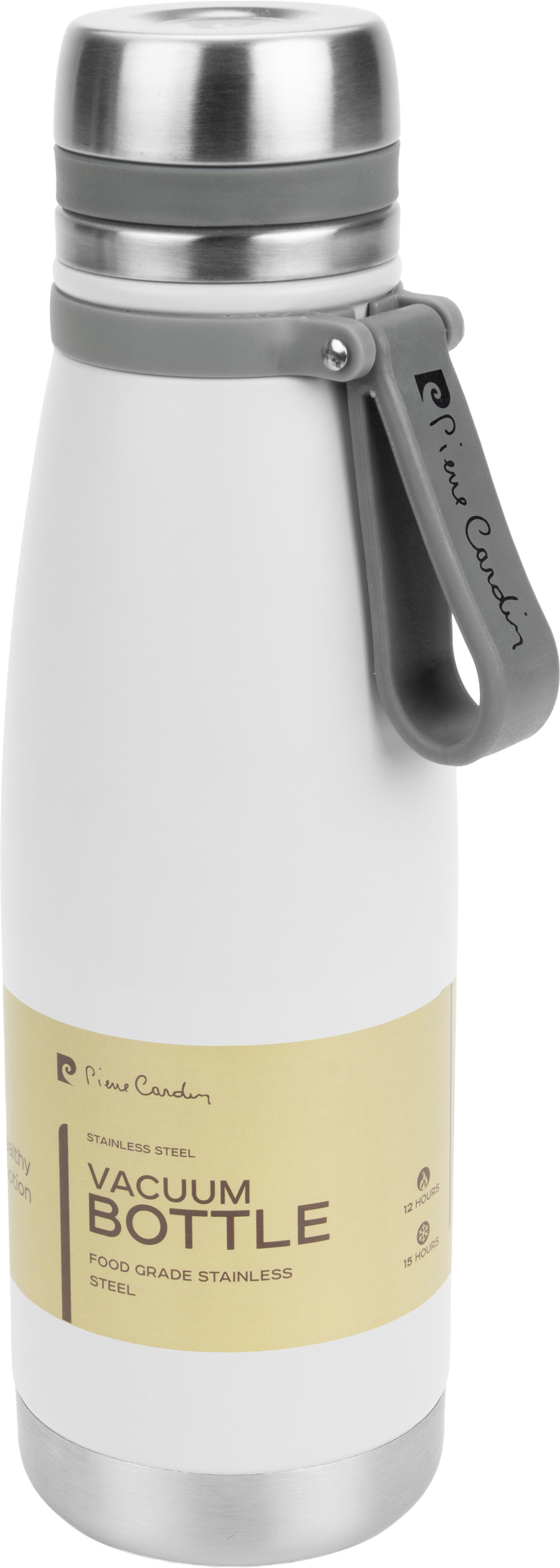 Butelka termiczna stalowa Pierre Cardin 650 ml P177198P biały Butelka termiczna stalowa Pierre Cardin 650 ml P177198P biały
