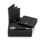 Zestaw HUGO BOSS Czarny (długopis, etui na karty i portfel) P153553P 