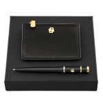 Zestaw HUGO BOSS Czarny (długopis i etui na karty) P153592P 