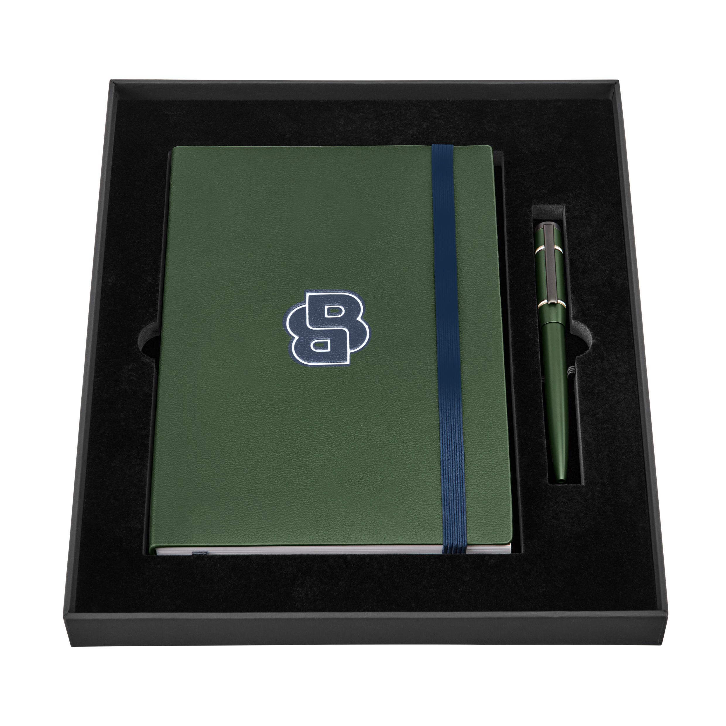 Zestaw HUGO BOSS Forest Green (długopis i notes A5) P153557P