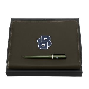Zestaw HUGO BOSS Forest Green (długopis i teczka konferencyjna A5) P153577P 
