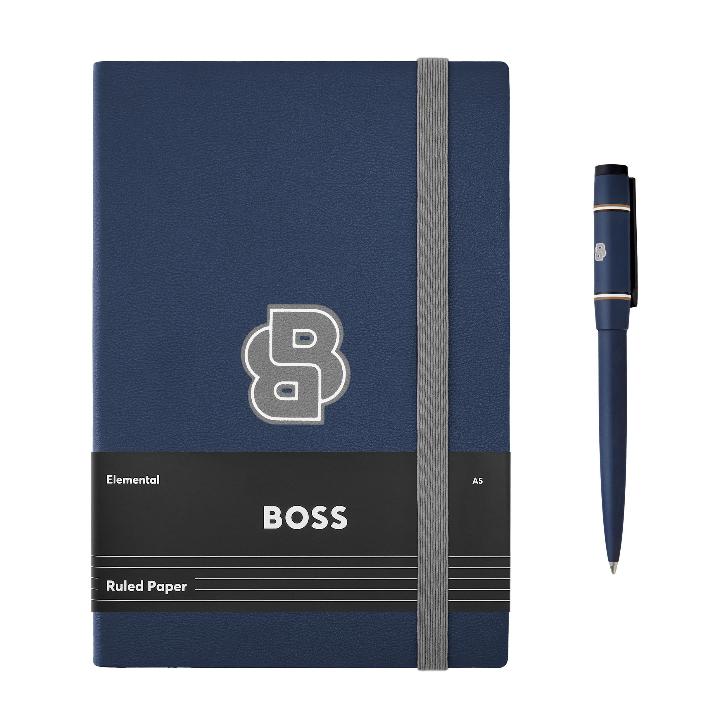 Zestaw HUGO BOSS Granatowy (długopis i notes A5) P153555P