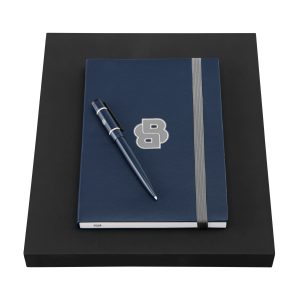 Zestaw HUGO BOSS Granatowy (długopis i notes A5) P153555P 