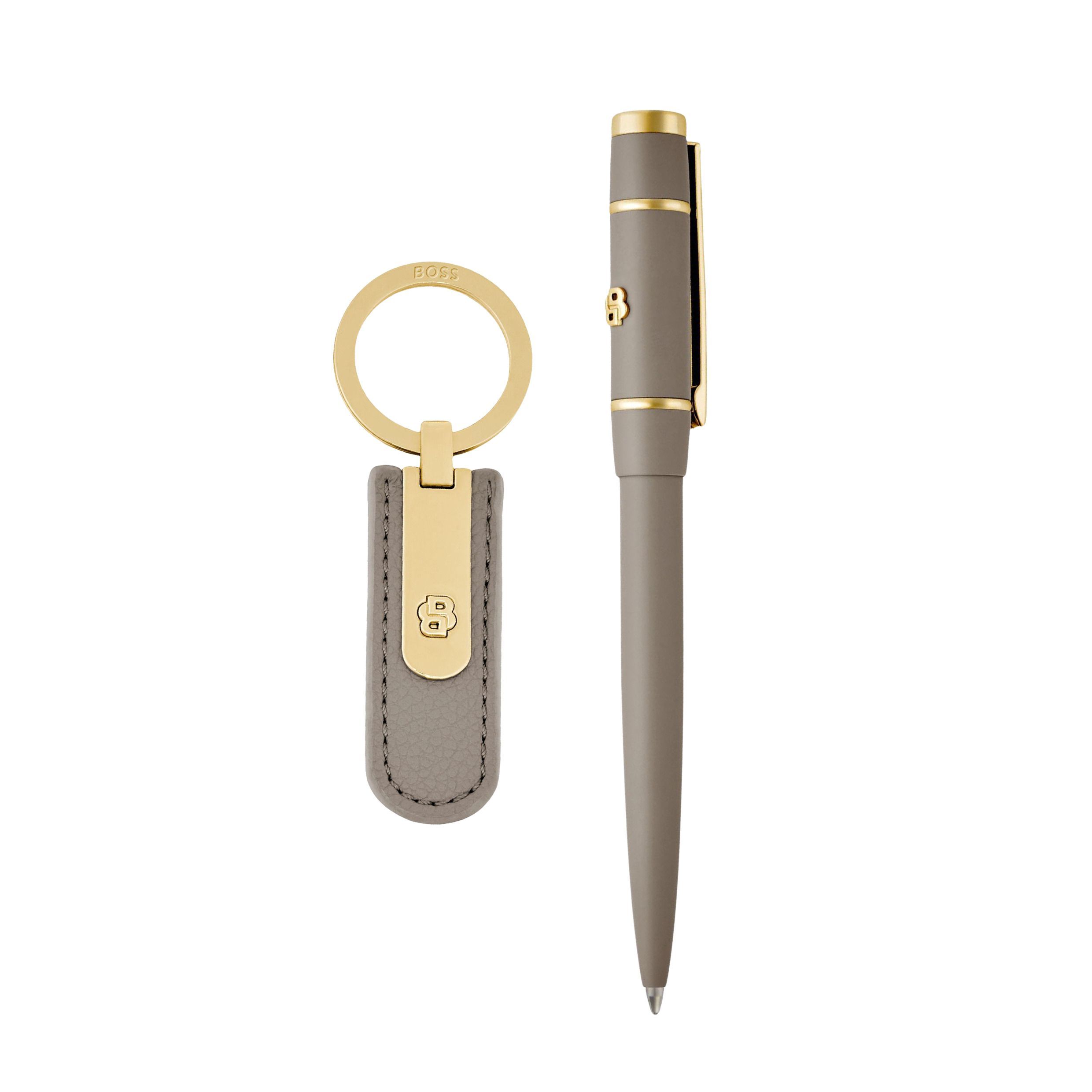 Zestaw HUGO BOSS Taupe (długopis i brelok) P153565P 2 Zestaw HUGO BOSS Taupe (długopis i brelok) P153565P