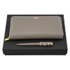 Zestaw HUGO BOSS Taupe (długopis i portfel podróżny) P153573P