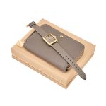 Zestaw Séraphine Taupe (portfel zapinany na zamek i zegarek) P153238P 