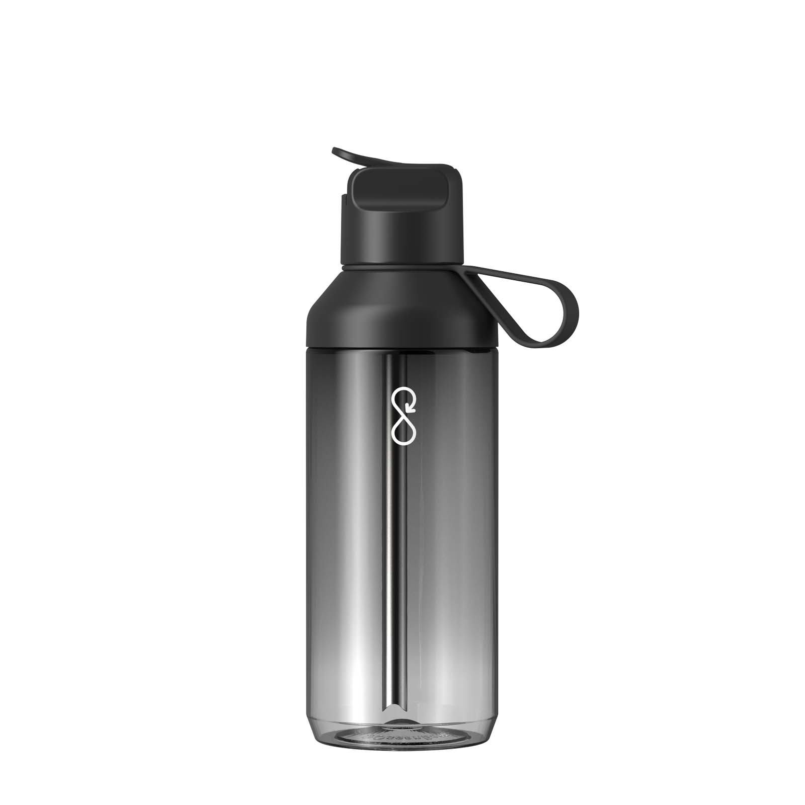 Bidon na wodę Ocean Bottle GO Clear 710 ml P178938C czarny obsydianowy
