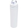 Bidon na wodę Theron 800 ml z jednowarstwowej stali nierdzewnej pochodzącej z recyklingu, certyfikowanej zgodnie z RCS, z pok P179017C biały