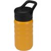 Bidon sportowy Knox o pojemności 350 ml, wykonana ze stali nierdzewnej z podwójnymi ściankami i materiału pochodzącego z recy P179020C żółty