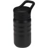 Bidon sportowy Knox o pojemności 350 ml, wykonana ze stali nierdzewnej z podwójnymi ściankami i materiału pochodzącego z recy P179020C czarny
