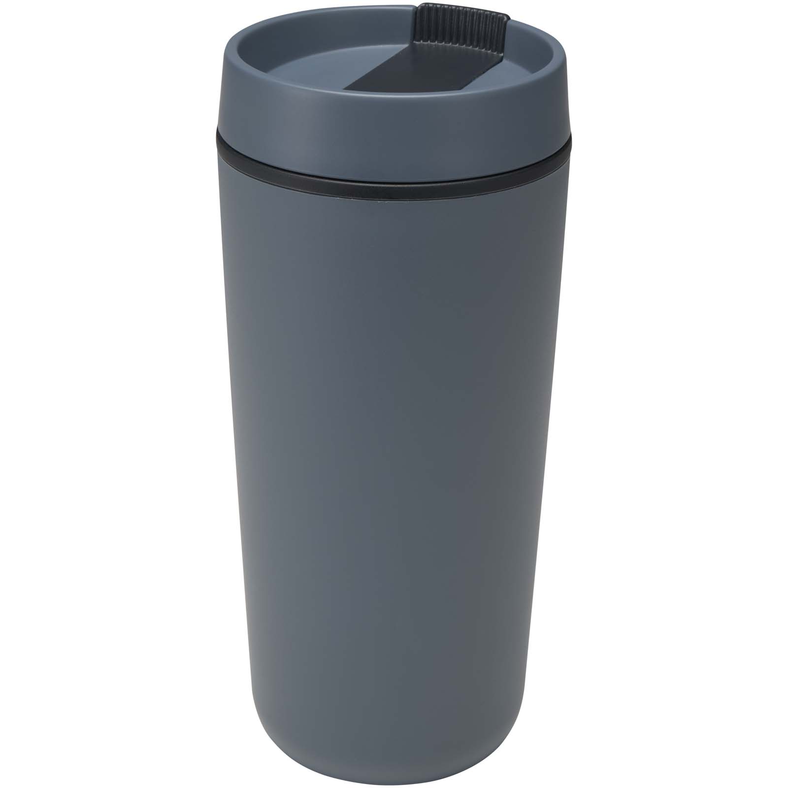 Sedona - kubek plastikowy o pojemności 480 ml, z podwójnymi ściankami P179023C szaroniebieski
