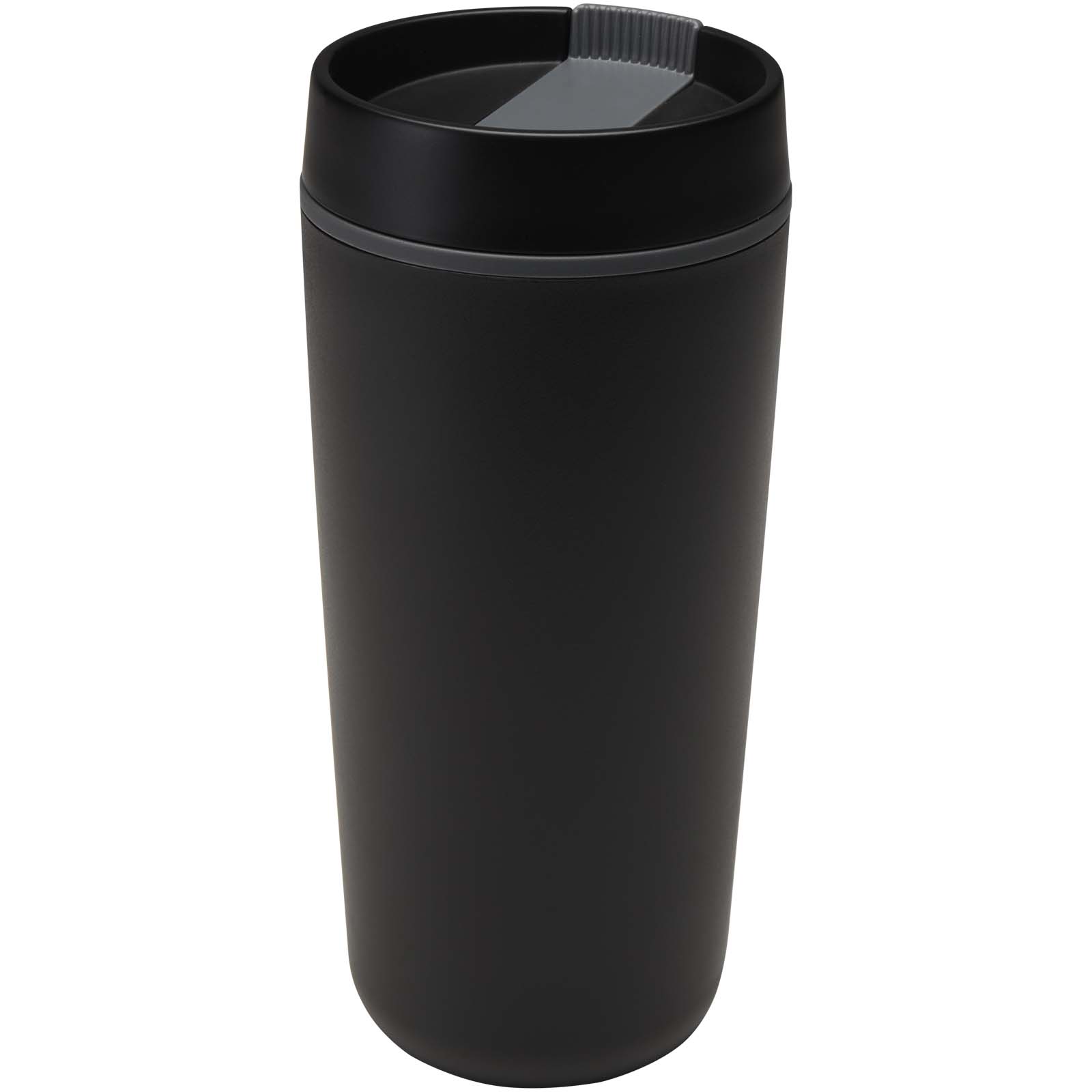 Sedona - kubek plastikowy o pojemności 480 ml, z podwójnymi ściankami P179023C czarny