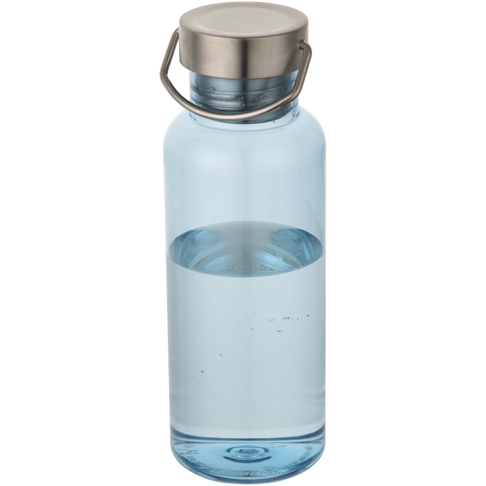 Thor - bidon na wodę wykonany z recyklingowanego tworzywa RPET certyfikowanego standardem RCS, pojemność 600 ml P179037C chmurny błękit