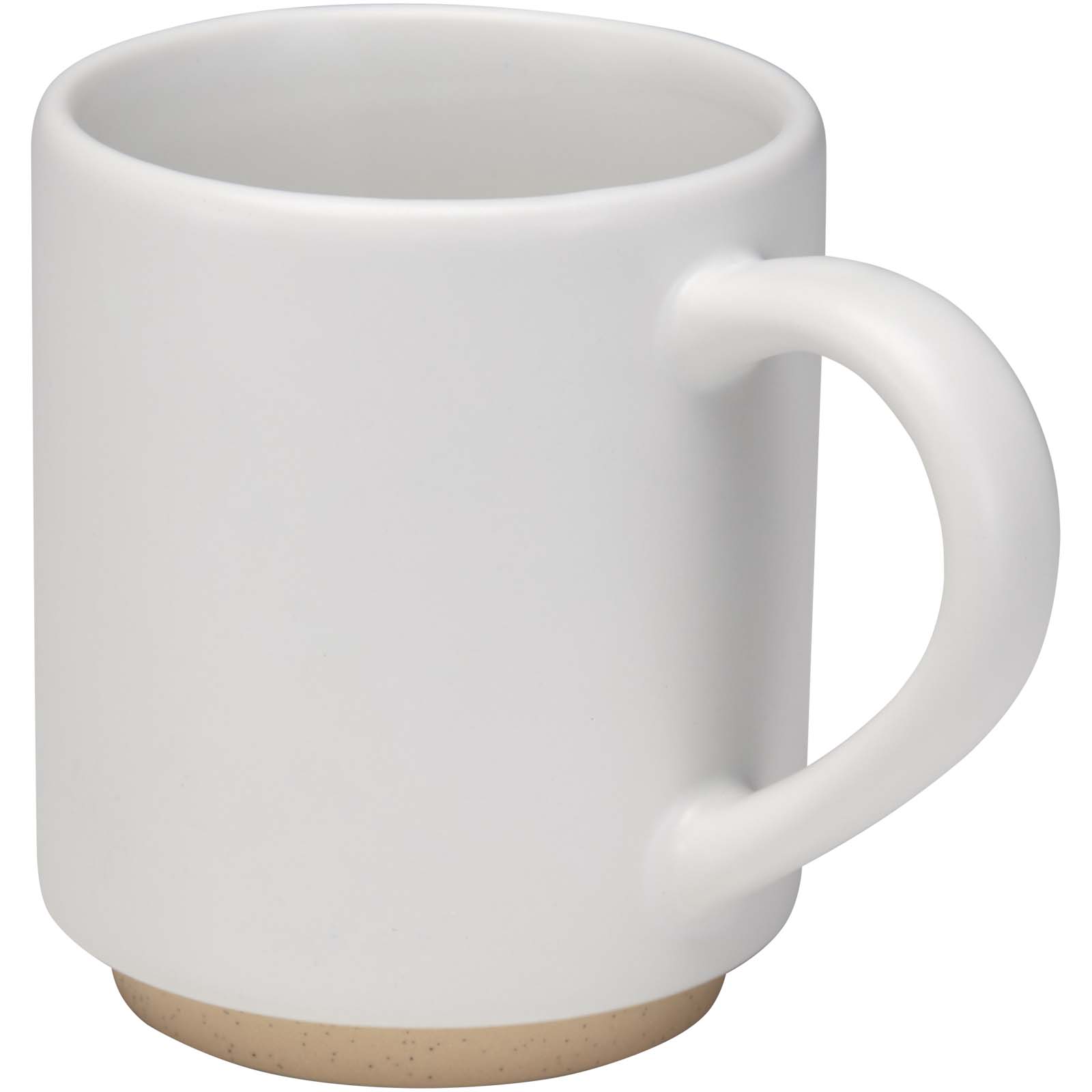 Camilla - kubek ceramiczny o pojemności 180 ml, z matowym wykończeniem. Można go wkładać jeden w drugi. P179045C biały