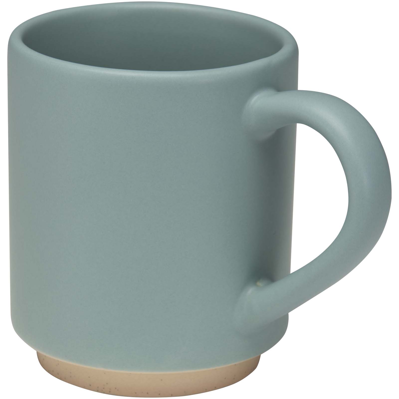 Camilla - kubek ceramiczny o pojemności 180 ml, z matowym wykończeniem. Można go wkładać jeden w drugi. P179045C rafowy niebieski