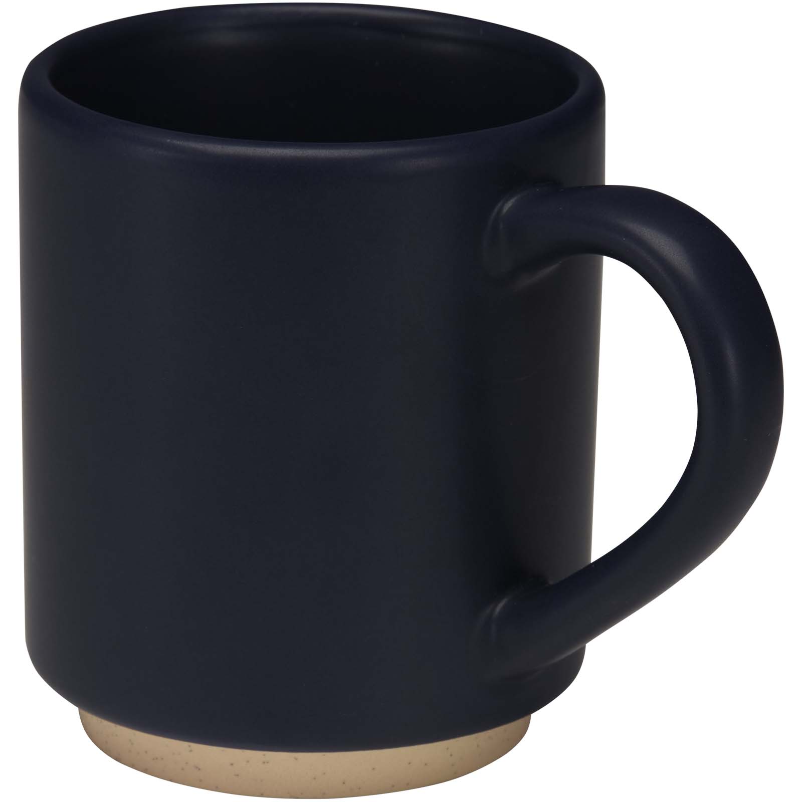 Camilla - kubek ceramiczny o pojemności 180 ml, z matowym wykończeniem. Można go wkładać jeden w drugi. P179045C granatowy