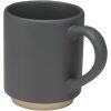 Camilla - kubek ceramiczny o pojemności 180 ml, z matowym wykończeniem. Można go wkładać jeden w drugi. P179045C szary