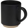 Camilla - kubek ceramiczny o pojemności 180 ml, z matowym wykończeniem. Można go wkładać jeden w drugi. P179045C czarny